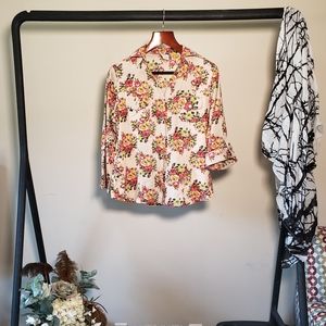 Love Potion 100% Cotton Button Down Blouse